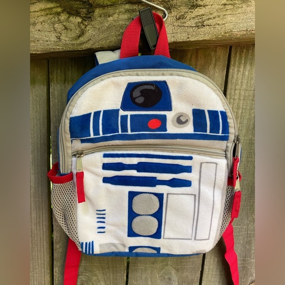Star Wars R2-D2 Fuzzy Mini Backpack - Picture 1 of 3
